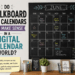 Do chalkboard wall calendars still make sense in a digital calendar world