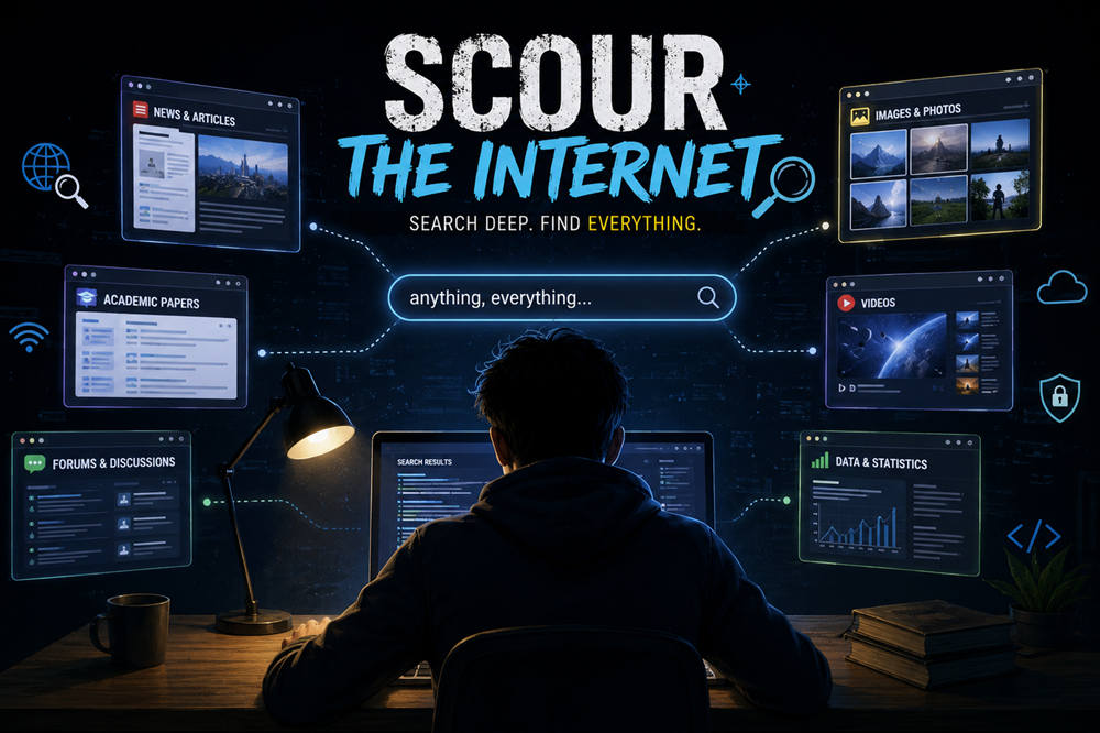 Scour the internet